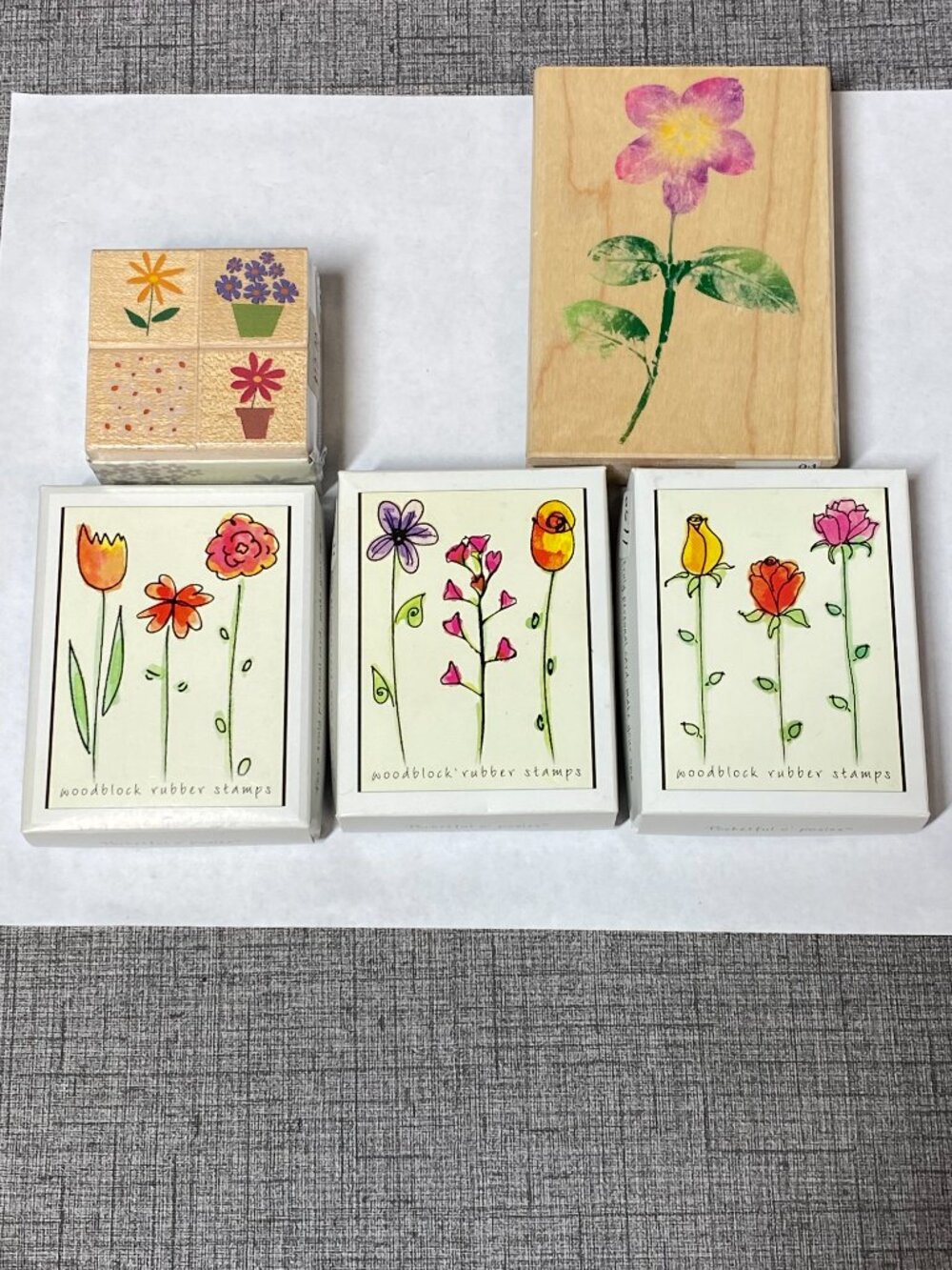 VTG Hero Arts Boxed Rubber Stamp Sets - 4 NIP Sets - 14pc stamp Lot
